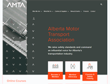 Tablet Screenshot of amta.ca